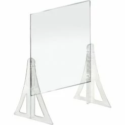 Global Approved 179772-187 Counter Cashier Shield Acrylic 18"W x 28"H