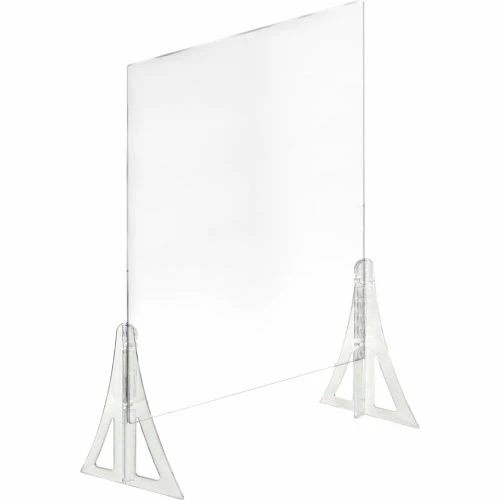 Global Approved 179776-187 Counter Cashier Shield Acrylic 30"W x 46"H