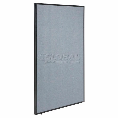 Interion By Global Industrial Interion® Pre-Configured Office Cubicle - 8'W x 8'D x 72"H - Starter Kit - Blue - Image 2