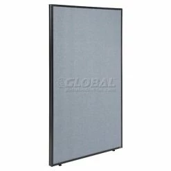 Interion By Global Industrial Interion® Office Partition Panel, 36-1/4"W x 60"H, Blue