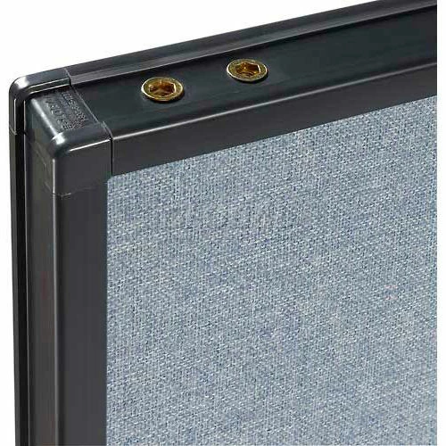 Interion By Global Industrial Interion® Deluxe Office Partition Panel, 24-1/4"W x 73-1/2"H, Blue - Image 4
