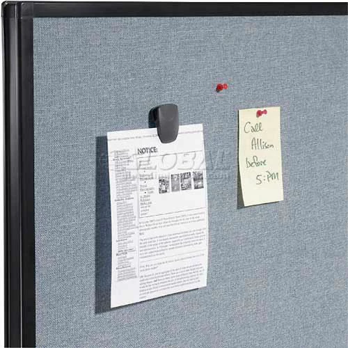 Interion By Global Industrial Interion® Pre-Configured Office Cubicle - 8'W x 8'D x 72"H - Starter Kit - Blue - Image 7