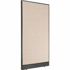 Interion By Global Industrial Interion® Electric Office Partition Panel, 36-1/4"W x 64"H, Tan