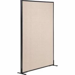 Interion By Global Industrial Interion® Freestanding Office Partition Panel, 36-1/4"W x 60"H, Tan