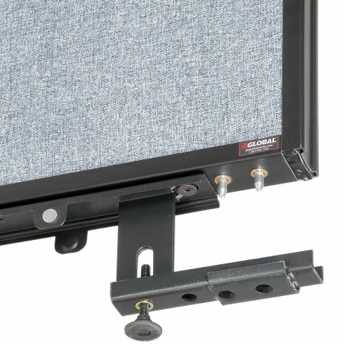 Interion By Global Industrial Interion® Office Partition Panel with Pass-Thru Cable, 60-1/4"W x 64"H, Blue - Image 3