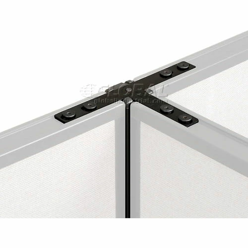 Interion By Global Industrial Interion® Pre-Configured Office Cubicle - 8'W x 8'D x 72"H - Add-On Kit - Gray - Image 29