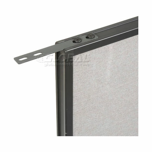 Interion By Global Industrial Interion® Pre-Configured Office Cubicle - 10'W x 10'D x 72"H - Add-On Kit - Gray - Image 14