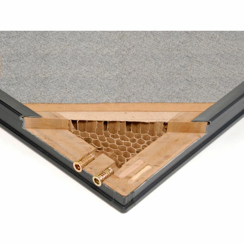 Interion By Global Industrial Interion® Non-Electric Office Partition Panel with Raceway, 48-1/4"W x 64"H, Gray - Image 8