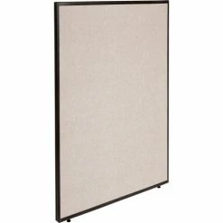 Interion By Global Industrial Interion® Office Partition Panel, 48-1/4"W x 60"H, Tan