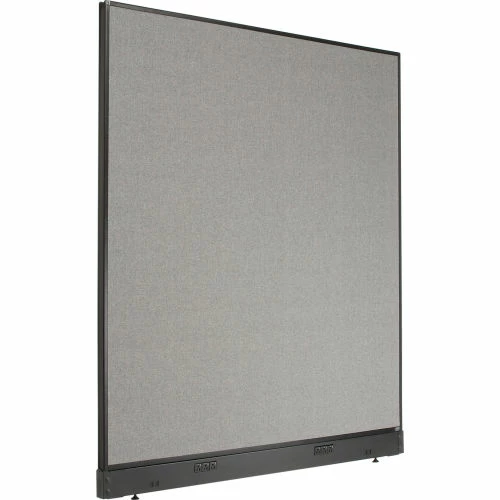 Interion By Global Industrial Interion® Electric Office Partition Panel, 60-1/4"W x 64"H, Gray