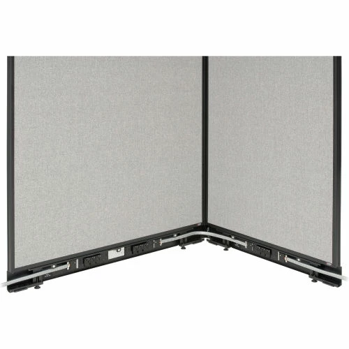 Interion By Global Industrial Interion® Electric Office Partition Panel, 60-1/4"W x 64"H, Gray - Image 3