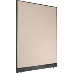 Interion By Global Industrial Interion® Electric Office Partition Panel, 60-1/4"W x 76"H, Tan