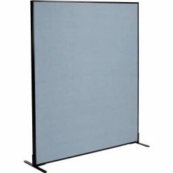 Interion By Global Industrial Interion® Freestanding Office Partition Panel, 60-1/4"W x 72"H, Blue