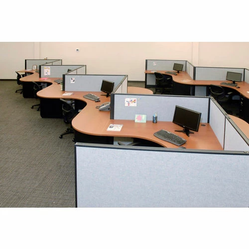 Interion By Global Industrial Interion® Electric Office Partition Panel, 36-1/4"W x 46"H, Gray - Image 14