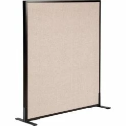 Interion By Global Industrial Interion® Freestanding Office Partition Panel, 36-1/4"W x 42"H, Tan