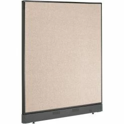 Interion By Global Industrial Interion® Office Partition Panel with Pass-Thru Cable, 48-1/4"W x 46"H, Tan
