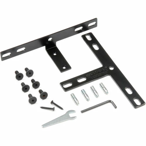 Interion By Global Industrial Interion® Low-High Three Way Kit For Two 64" Low Panel - Image 2
