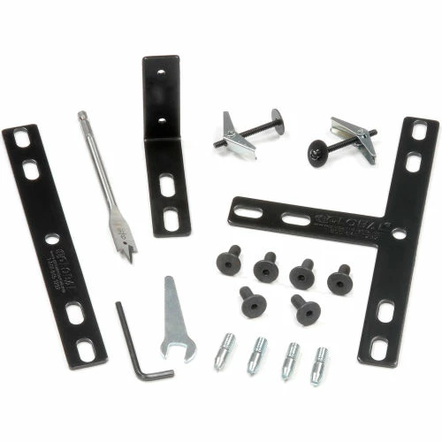 Interion By Global Industrial Interion® High Low Three Way Kit For Two 64" High Panel - Image 4