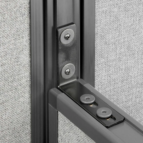 Interion By Global Industrial Interion® High Low Three Way Kit For Two 76" High Panel - Image 2