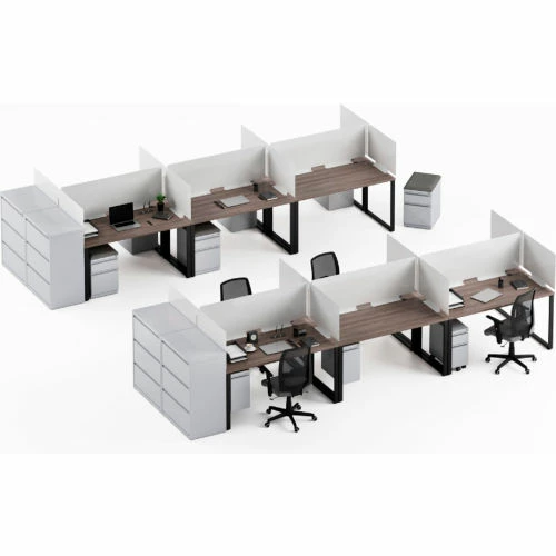 Hirsh Industries 29.5" Wide Steel Privacy Divider Panel - White - Image 4