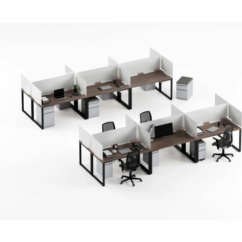 Hirsh Industries 29.5" Wide Steel Privacy Divider Panel - White - Image 5