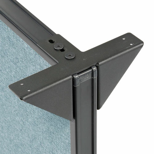 Interion By Global Industrial Interion® U-Shaped Reception Station, 88" W x 44"D x 44"H, Cherry Counter, Gray Panel - Image 16