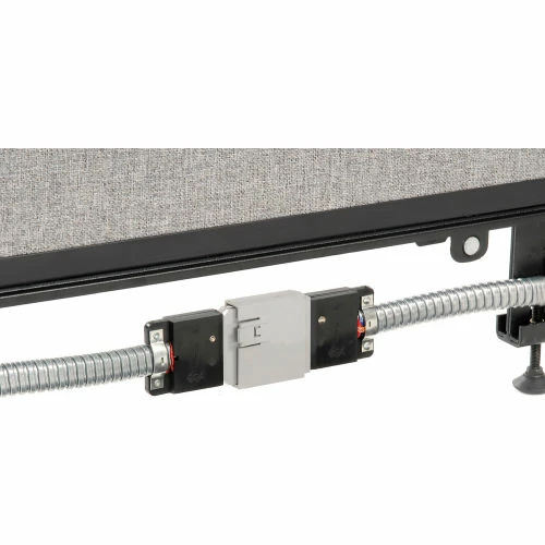 Interion By Global Industrial Interion® Office Partition Panel with Pass-Thru Cable, 60-1/4"W x 64"H, Blue - Image 11