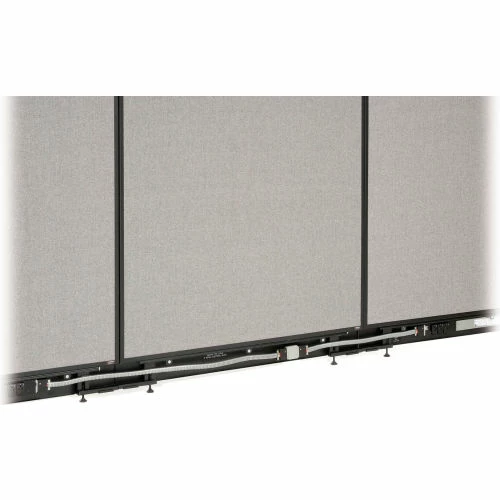 Interion By Global Industrial Interion® Office Partition Panel with Pass-Thru Cable, 36-1/4"W x 76"H, Gray - Image 12
