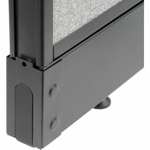 Interion By Global Industrial Interion® Office Partition Panel with Pass-Thru Cable, 60-1/4"W x 64"H, Blue - Image 8