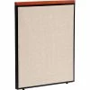 Interion By Global Industrial Interion® Deluxe Office Partition Panel, 36-1/4"W x 43-1/2"H, Tan