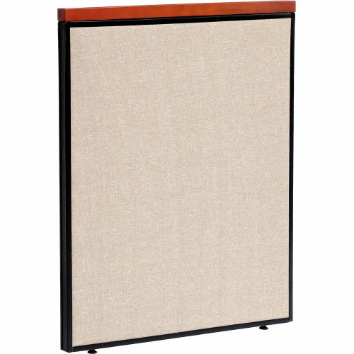 Interion By Global Industrial Interion® Deluxe Office Partition Panel, 36-1/4"W x 43-1/2"H, Tan
