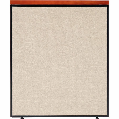 Interion By Global Industrial Interion® Deluxe Office Partition Panel, 36-1/4"W x 43-1/2"H, Tan - Image 2