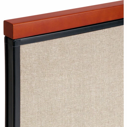 Interion By Global Industrial Interion® Deluxe Office Partition Panel, 36-1/4"W x 43-1/2"H, Tan - Image 3
