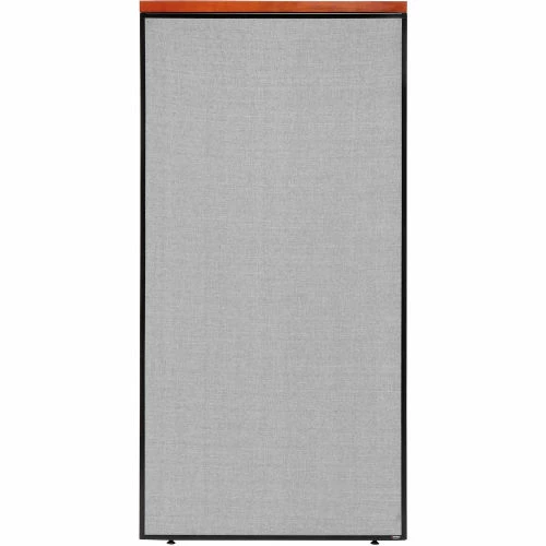 Interion By Global Industrial Interion® Deluxe Office Partition Panel, 36-1/4"W x 101-1/2"H, Gray - Image 2
