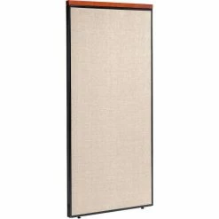 Interion By Global Industrial Interion® Deluxe Office Partition Panel, 36-1/4"W x 73-1/2"H, Tan