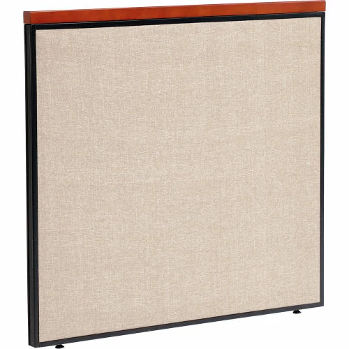 Interion By Global Industrial Interion® Deluxe Office Partition Panel, 48-1/4"W x 43-1/2"H, Tan