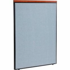 Interion By Global Industrial Interion® Deluxe Office Partition Panel, 48-1/4"W x 61-1/2"H, Blue