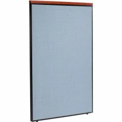 Interion By Global Industrial Interion® Deluxe Office Partition Panel, 48-1/4"W x 101-1/2"H, Blue