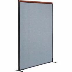 Interion By Global Industrial Interion® Deluxe Freestanding Office Partition Panel, 48-1/4"W x 97-1/2"H, Blue