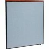 Interion By Global Industrial Interion® Deluxe Office Partition Panel, 60-1/4"W x 61-1/2"H, Blue