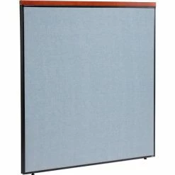 Interion By Global Industrial Interion® Deluxe Office Partition Panel, 60-1/4"W x 61-1/2"H, Blue
