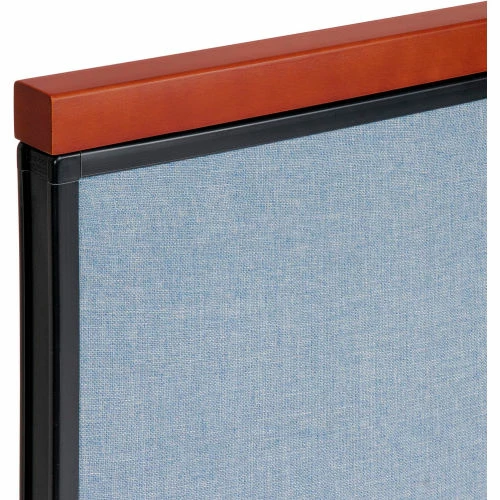 Interion By Global Industrial Interion® Deluxe Office Partition Panel, 60-1/4"W x 61-1/2"H, Blue - Image 3