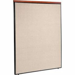 Interion By Global Industrial Interion® Deluxe Office Partition Panel, 60-1/4"W x 101-1/2"H, Tan