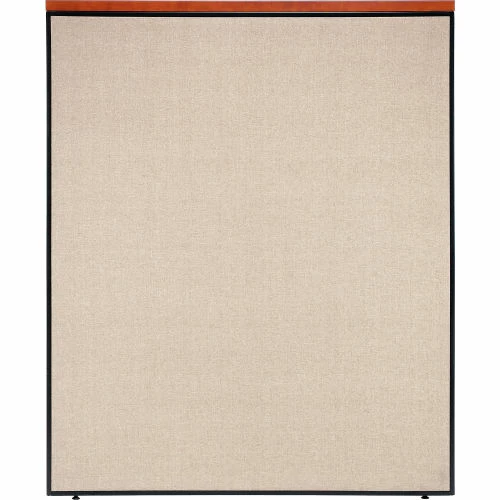 Interion By Global Industrial Interion® Deluxe Office Partition Panel, 60-1/4"W x 101-1/2"H, Tan - Image 2