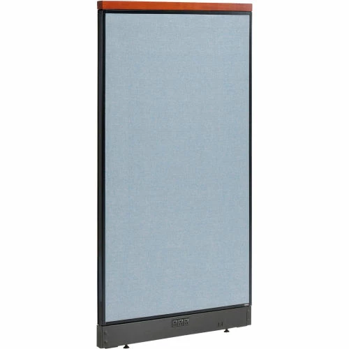 Interion By Global Industrial Interion® Deluxe Electric Office Partition Panel, 36-1/4"W x 65-1/2"H, Blue