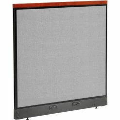 Interion By Global Industrial Interion® Deluxe Electric Office Partition Panel, 48-1/4"W x 47-1/2"H, Gray