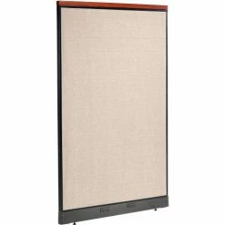 Interion By Global Industrial Interion® Deluxe Electric Office Partition Panel, 48-1/4"W x 101-1/2"H, Tan