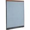 Interion By Global Industrial Interion® Deluxe Electric Office Partition Panel, 60-1/4"W x 101-1/2"H, Blue