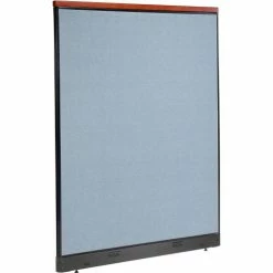 Interion By Global Industrial Interion® Deluxe Electric Office Partition Panel, 60-1/4"W x 101-1/2"H, Blue