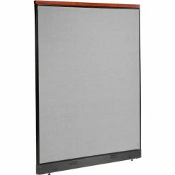 Interion By Global Industrial Interion® Deluxe Electric Office Partition Panel, 60-1/4"W x 77-1/2"H, Gray